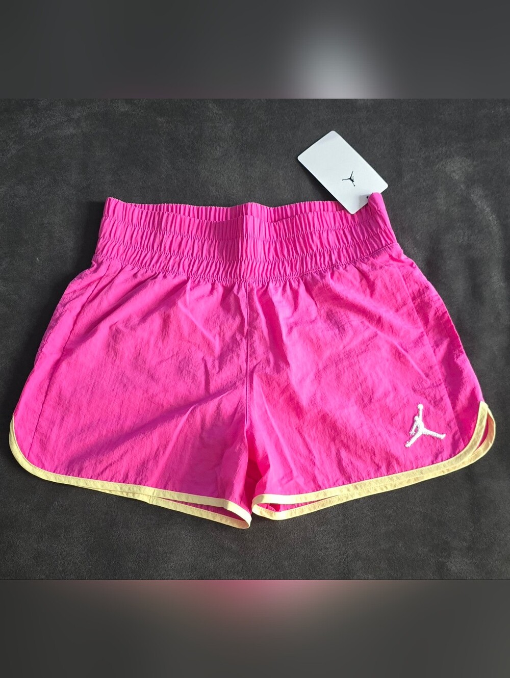 Jordan Kids Large Pink Athletic Shorts with Contrast Trim